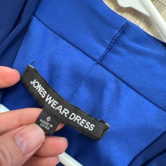 Jones Wear Dress Blue Sleeveless Shift Dress - Picture 3 of 3